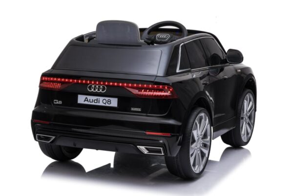 Audi Q8 Quattro Zwart - 1 persoons - Licentie Audi - Veel details incl. softstart - Afbeelding 3