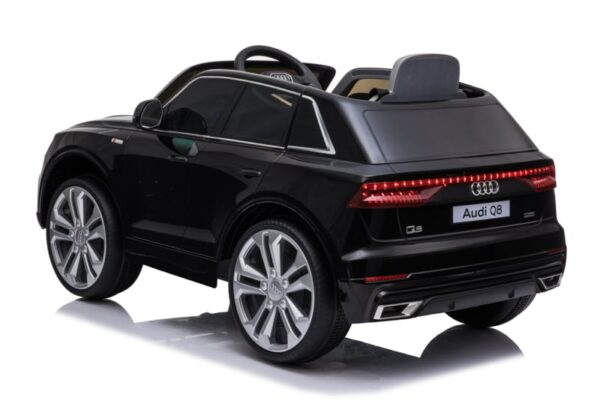 Audi Q8 Quattro Zwart - 1 persoons - Licentie Audi - Veel details incl. softstart - Afbeelding 5