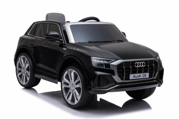 Audi Q8 Quattro Zwart - 1 persoons - Licentie Audi - Veel details incl. softstart - Afbeelding 6