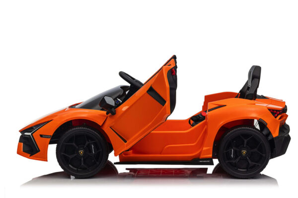Lamborghini Revuelto, 12 volt elektrische kinderauto met EVA banden en kunstleder zitje! - Afbeelding 3
