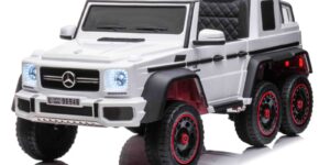 Mercedes Benz G63 6x6 Wit - 1 persoons - Lederlook stoelen en softstar systeem
